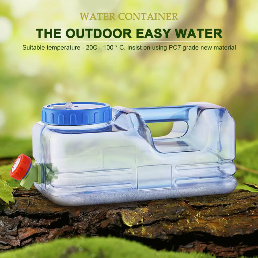 ALLOYSEED Tragbarer Wassertank aus Kunststoff mit Zapfhahn für Camping und Wandern, 5,5 l oder 10 l - Bild 3