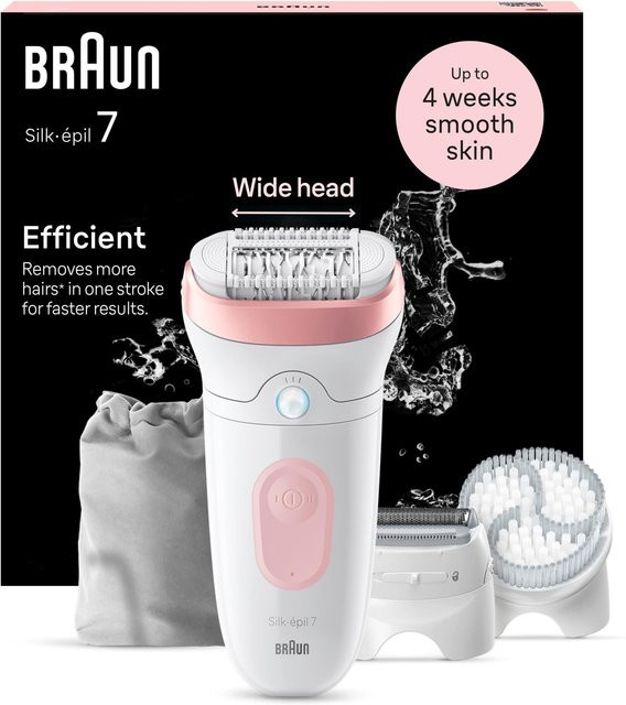 Braun Silk-épil 7 Epilierer, Weiß - Bild 1