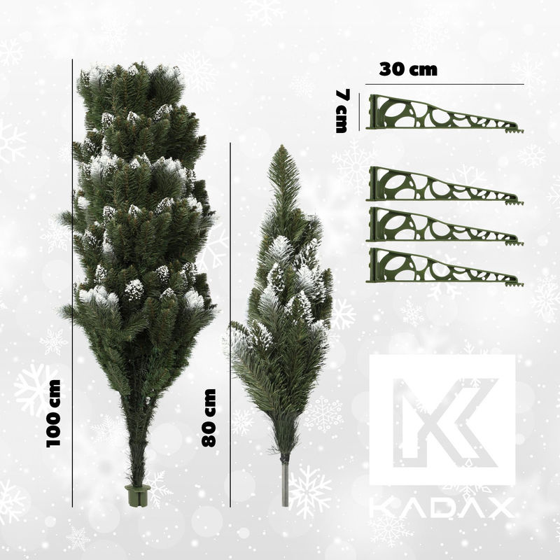 KADAX Künstlicher Weihnachtsbaum Diamond Pine Kiefer in Silber, Höhe: 180 cm - Bild 10