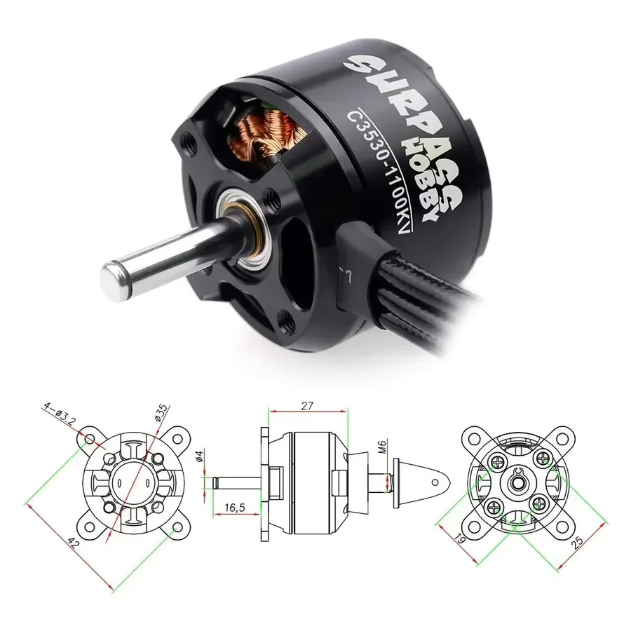 Übertreffen Hobby C3530 3530 Bürstenloser Motor 40A ESC Combo, Set/Bundle - Bild 3
