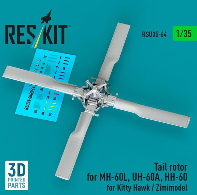 Kitty Hawk Tail rotor for SH-60B, SH-60F, HH-60H, MH-60R, MH-60S, 3D Printed - Bild 1