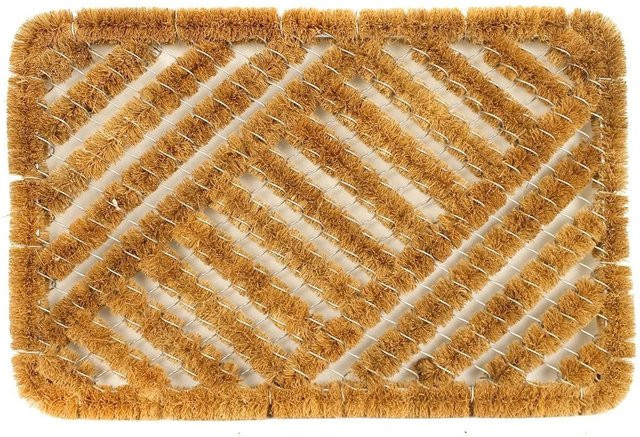 Lex Schmutzfangmatte aus Kokos mit Aluminiumrahmen, beige/braun, B: 60 cm, T: 40 cm - Bild 1