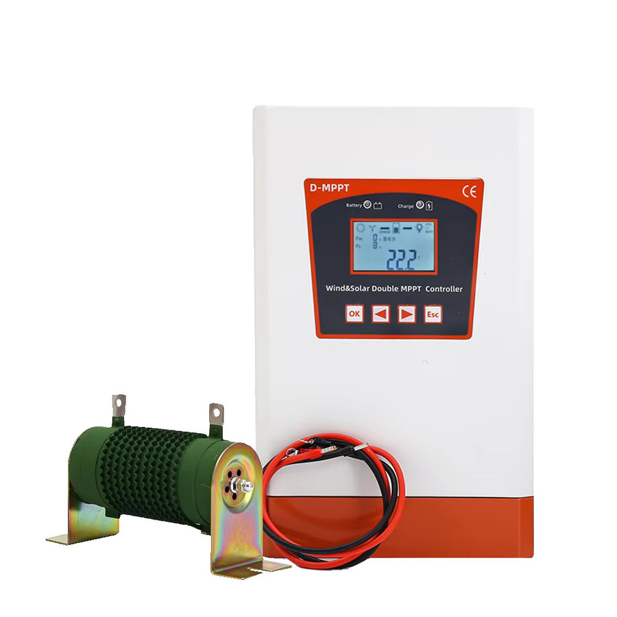 EKPAOWE MPPT Hybrid-Controller für Solarenergie und Windenergie mit Display, 8KW, 12V/24V/48V, Weiß - Bild 2