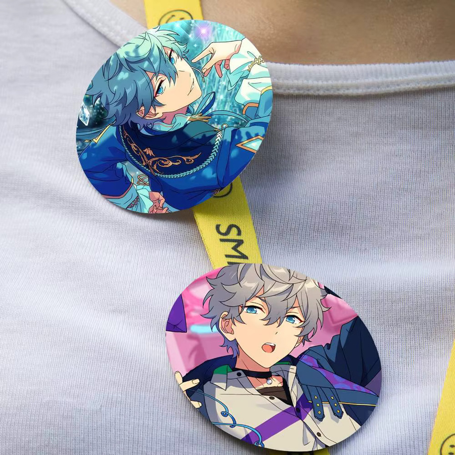 Sena Izumi Brosche, Cartoon-Figur, rund, Unisex - Bild 3