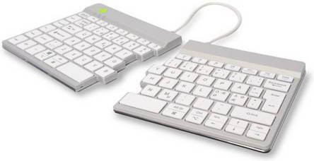R-GO Tools Split Break Bluetooth Tastatur Weiß Ergonomisch QWERTZ Deutsch - Bild 1
