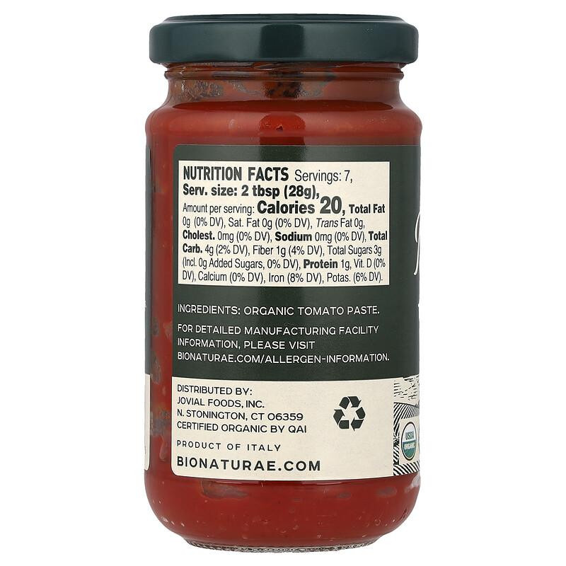 Bionaturae Bio-Tomatenmark glutenfrei 200 g - Bild 2