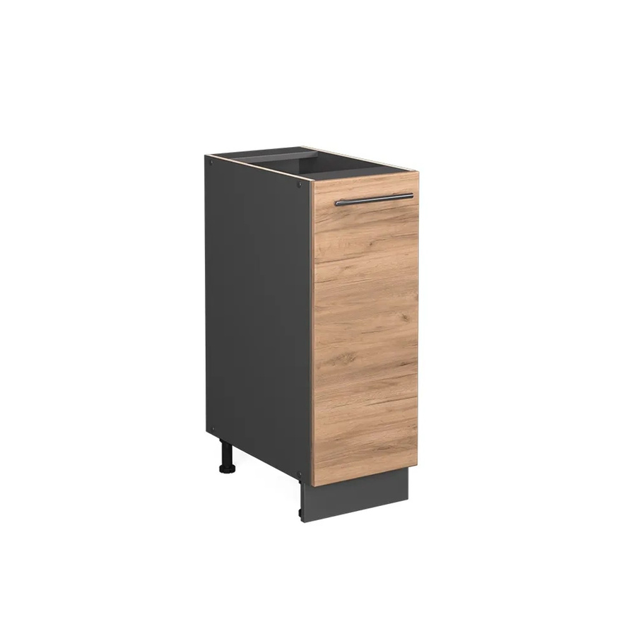 Vicco Apothekerunterschrank Fame-Line Küchenschrank in Anthrazit und Eiche, Breite: 30 cm - Bild 3