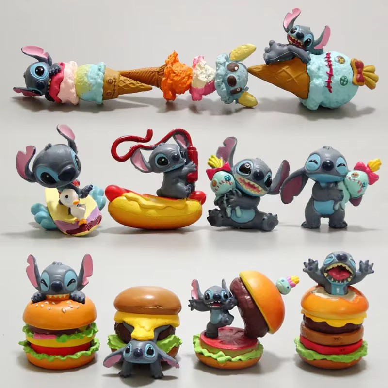 Disney Lilo und Stitch Mini Figur Stich Puppe Multicolor als Dekoration - Bild 3
