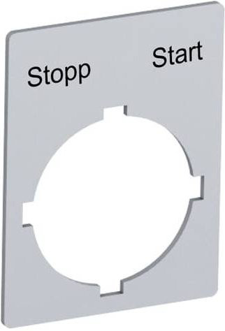 ABB SK615550-74 Beschriftungsschild aus Aluminium in Grau - Bild 1