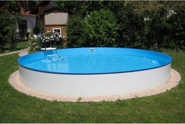 Summer Fun Stahlwand Pool-Set BAJA Aufstellbecken rund in Blau mit Pumpe und Filter, Durchmesser: 350 cm, Höhe: 120 cm - Bild 1