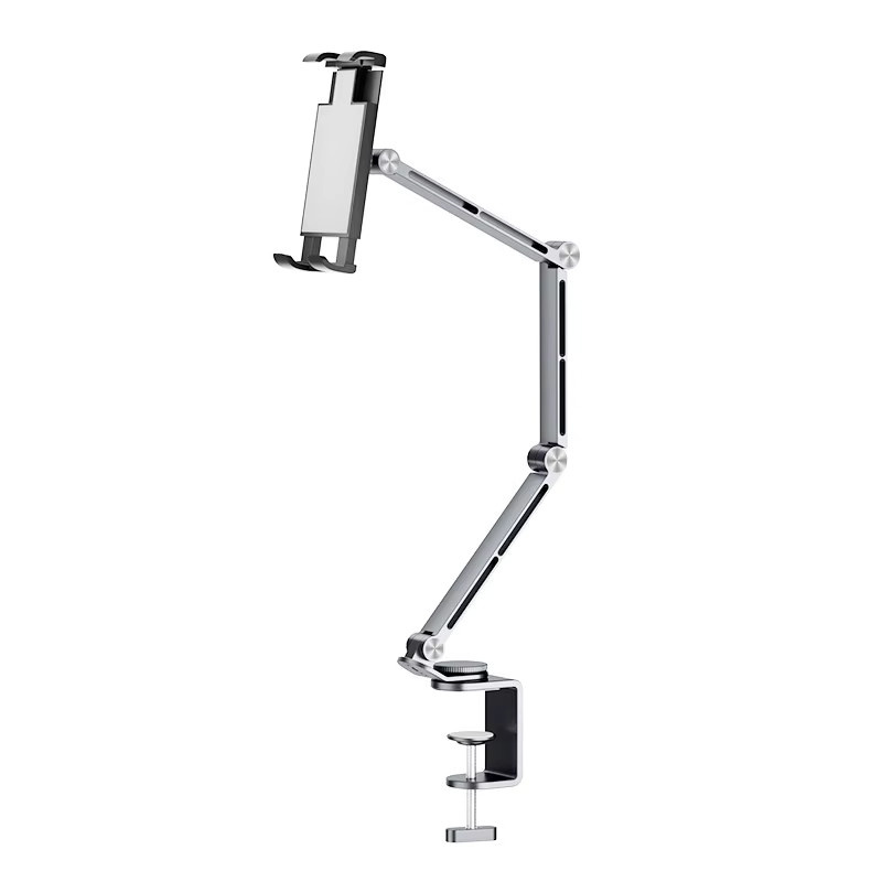 ifew Desktop Halterung aus Aluminium Legierung für Smartphone und Tablet, drehbarer Cantilever-Ständer in Silber - Bild 5