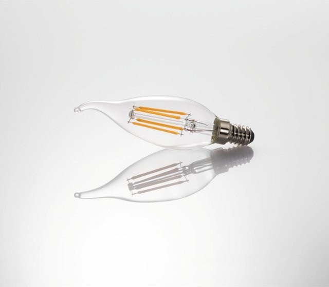 LED-Filament Kerzenlampe E14 Warmweiß Klar 470lm Ersatz für 40W (00112842) - Bild 1