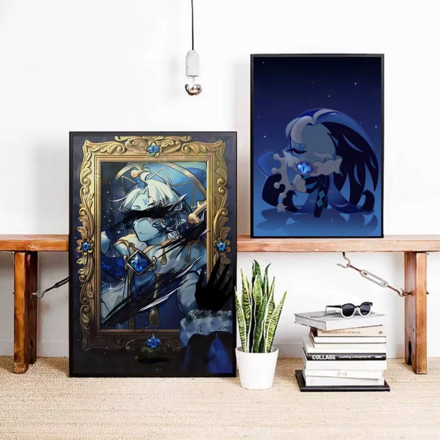 Selbstklebender Anime Cartoon-Poster Shadow Milk Cookie aus Papier, Mehrfarbig, Rechteckig - Bild 4