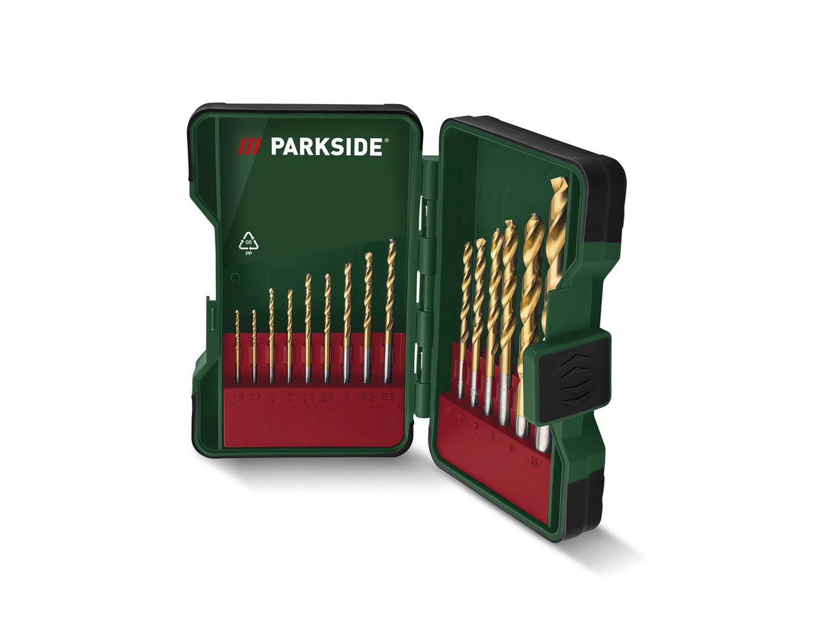 Parkside Bohrer- und Bit-Set PBB 4B2 aus HSS-Edelstahl mit 15 Teilen - Bild 2