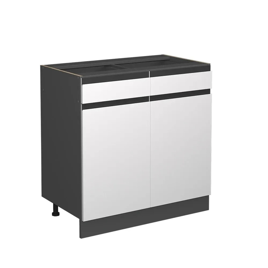 Vicco Küchenunterschrank R-Line J-Shape in Anthrazit und Weiß mit 80 cm Breite - Bild 3