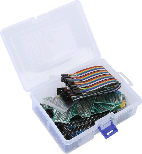 TOMTOP JMS Doppelseitige Prototypenplatinen mit 5 farbigen LEDs für DIY Elektronik, Multicolour - Bild 1