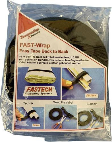 FASTECH Klettband für Pflanzen und Garten in Schwarz, Breite: 1,6 cm, Länge: 10 m - Bild 1