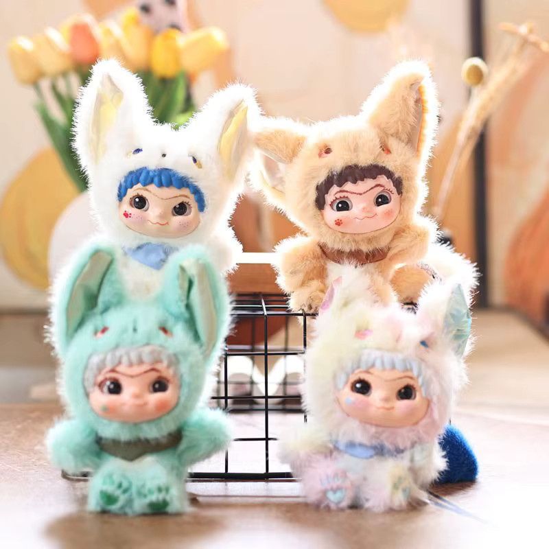 WAKUKU Trick-or-Treating-Tagebuch-Serie, Blindbox-Füchse und -Hasen, Vinyl-Plüschpuppen - Bild 1