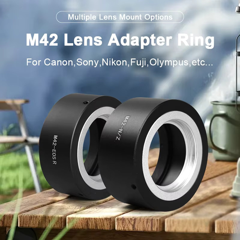 NiYi M42 Kamera-Objektivadapterring in Schwarz für Fujifilm GFX, Nikon Z F und Canon EOS R, M, L Anschluss - Bild 2