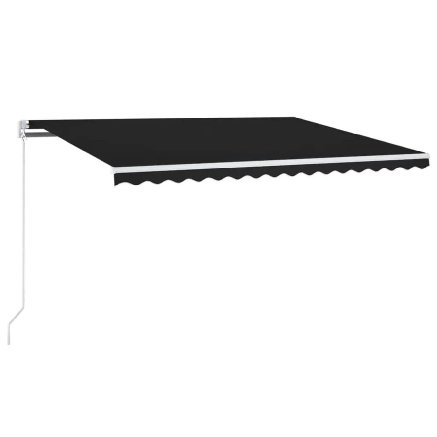 vidaXL Markise manuell einziehbar mit LED in Anthrazit, B/H: 400 x 300 cm - Bild 2