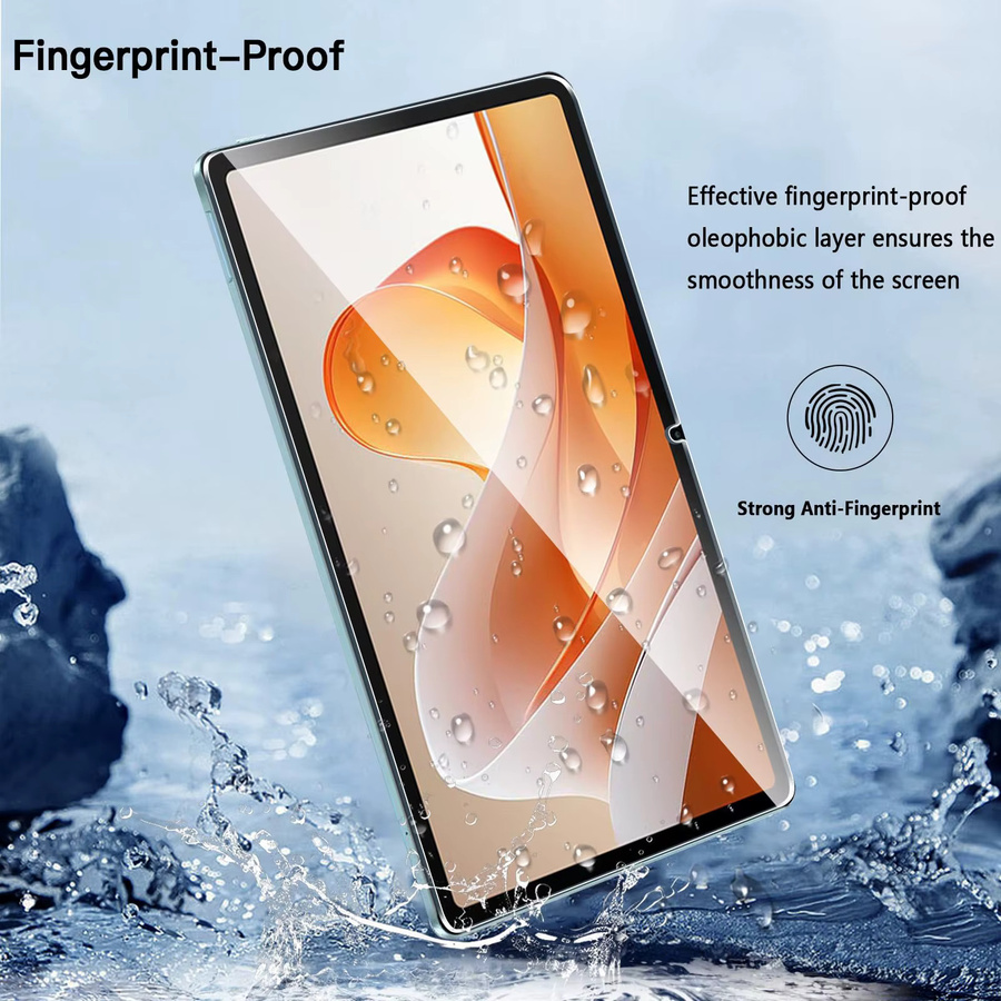 Blackview Mega 2 WiFi / Mega 2 (12 Zoll) Displayschutzfolie aus gehärtetem Glas, transparent, HD Anti-Fingerabdruck und blasenfrei - Bild 3