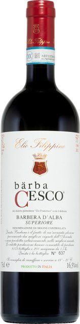 Elio Filippino Barbera d'Alba Rotwein, Barbera, 2021, Piemont, trocken, 0,75 l - Bild 1