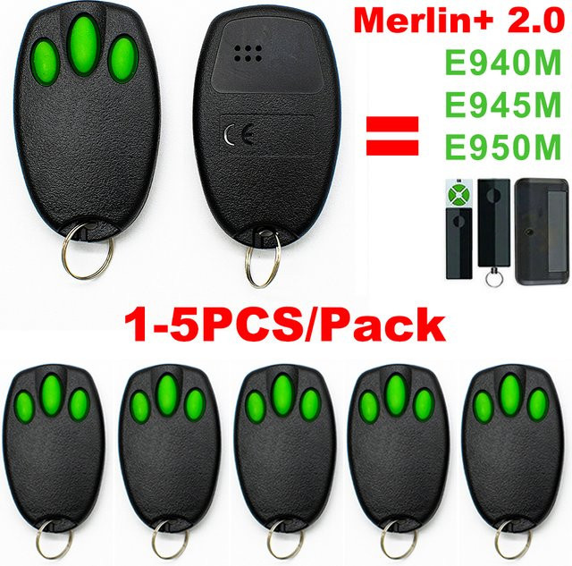 Merlin Garage Tor und Tür Fernbedienung E945 E945M E950M E943M kompatibel mit ST50EVO MT100EVO MT60EVO - Bild 1