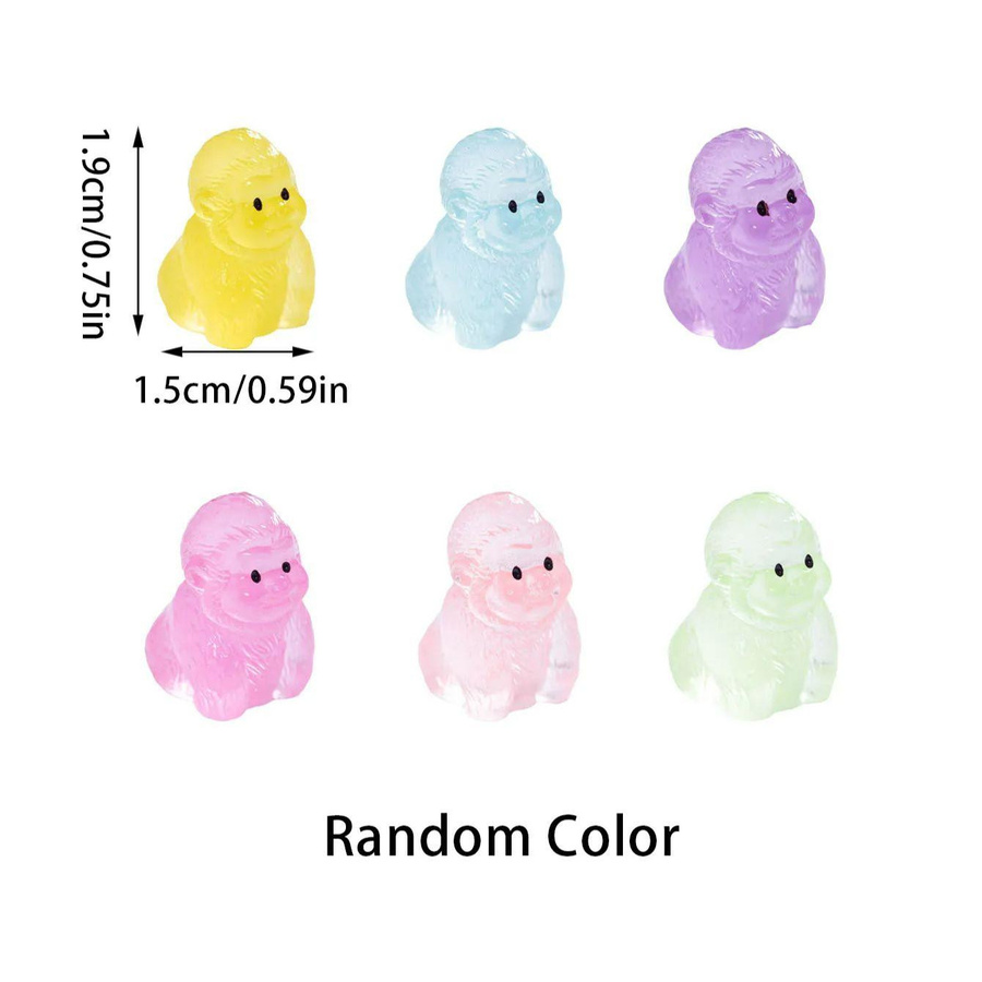 Yiran toy Mini-Gorillas Schimpansen Affen Tierfiguren 10-teiliges Set - Bild 2
