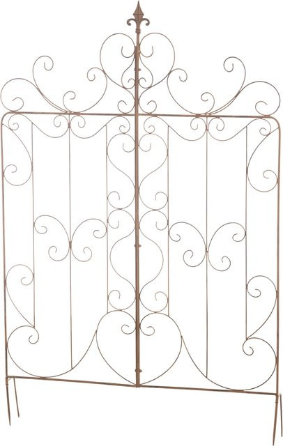 TPFGarden Rankgitter Mandarin aus Metall in Antik Braun zur Unterstützung von Kletterpflanzen, Höhe: 133 cm, Breite: 99 cm - Bild 1