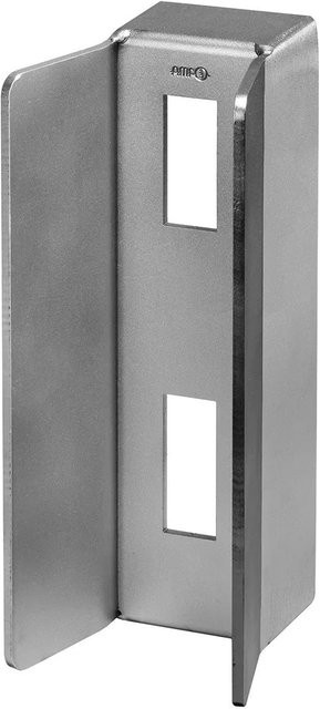 FeNau Schließkasten aus Stahl in Silber für 30 mm Profil Schiebetore - Bild 1