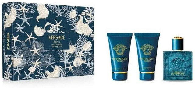 Versace Eros Set, Eau de Toilette, Duschgel, Aftershave Balsam, je 50 ml - Bild 1