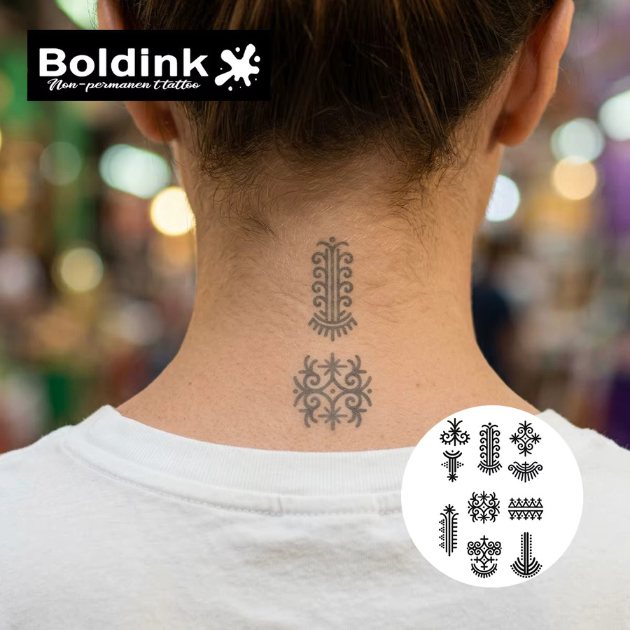 BOLDINK Tattoo-Aufkleber Ethnisches Stammesmuster, Unisex - Bild 2