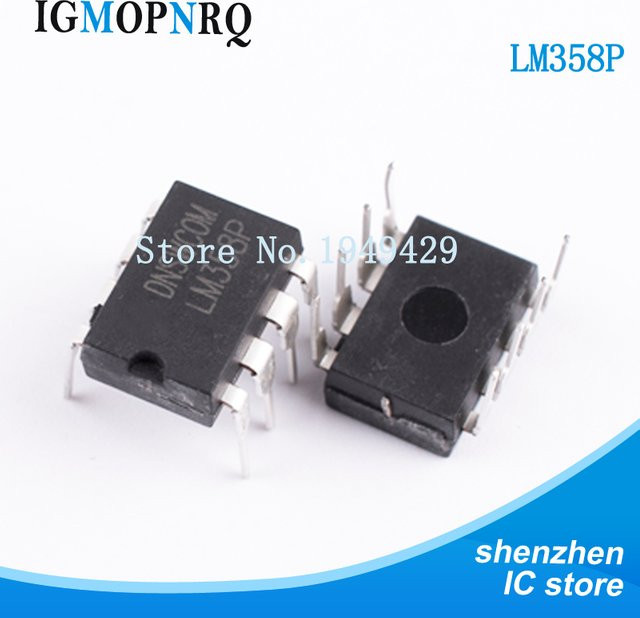 100 Stück LM358P HA17358 LM358N DIP-8 IC Chips in Schwarz - Bild 1