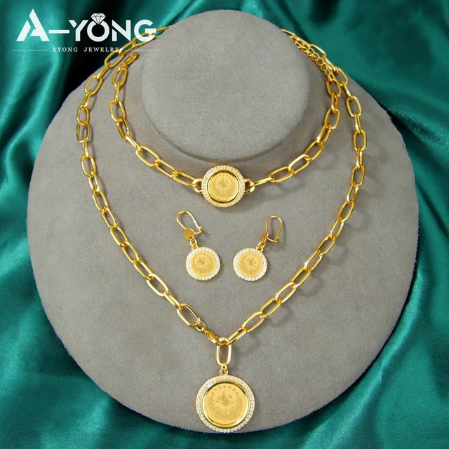 A-YONG AYONG JEWELRY Schmuckset, Gold, Zirkonia, Damen - Bild 1