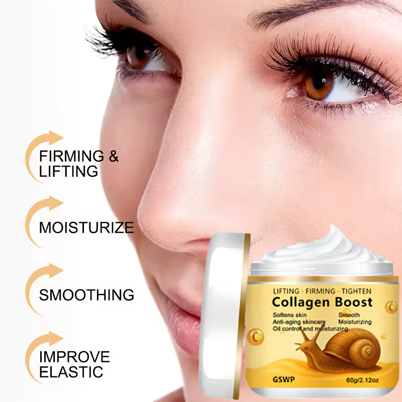 GSWP Schneckenschleim Feuchtigkeitscreme mit Kollagen und Retinol, 60g/120g - Bild 3