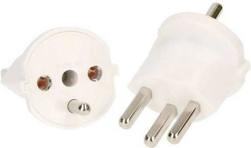Max Hauri 135810 Steckeradapter in Weiß - Bild 1