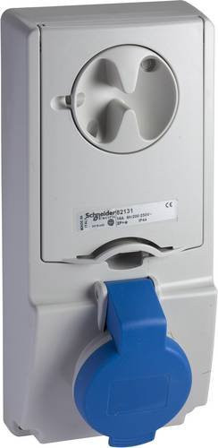 Schneider Electric CEE Anbaudose 32A 250V IP44 grau - Bild 1