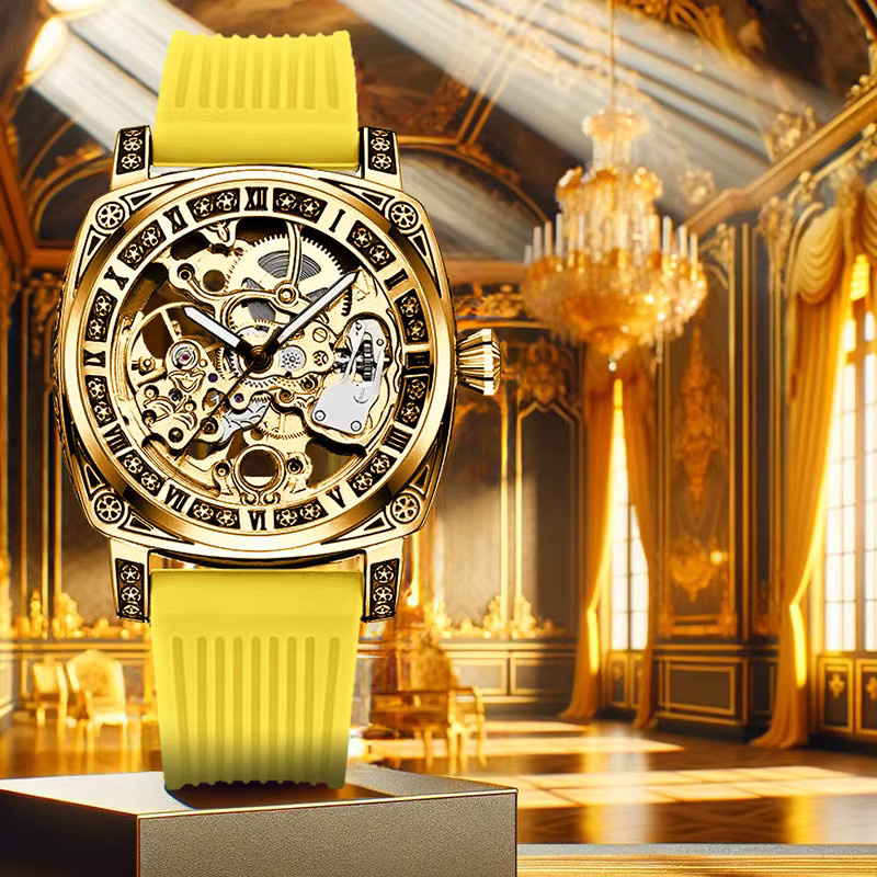CAROTIF Armbanduhr Automatik, Gold, Herren - Bild 2