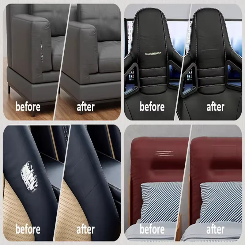 Selbstklebender Leder-Reparaturflicken in Braun für Sofas, PU-Material und Dekorationen - Bild 5