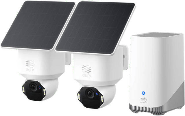 eufy SoloCam E42 Doppelpack mit HomeBase 3, Weiß, Wi-Fi - Bild 1