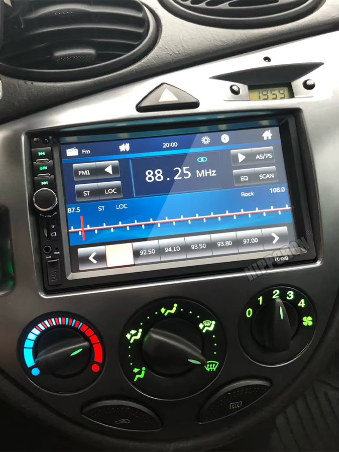 Hippcron 7 Zoll Autoradio Multimedia MP5 Player mit Bluetooth, USB und Mirror Link in Schwarz - Bild 7