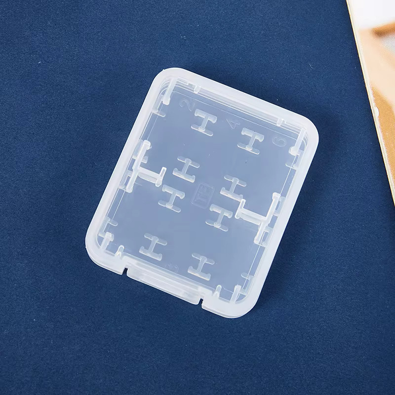 KOQZM Micro Box Schutzhalter für SD SDHC TF MS Speicher Karten, transparente Kunststoff Aufbewahrungsbox - Bild 3