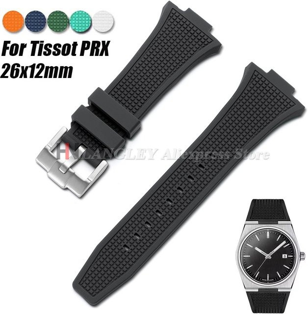 Uhrenarmband Silikon, Schwarz, 26–12 mm, Unisex - Bild 1