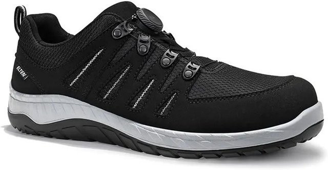Elten Sicherheitshalbschuh Maddox Compo BOA S3S Low ESD in Schwarz Grau mit Mikrofaser und Textil - Bild 1