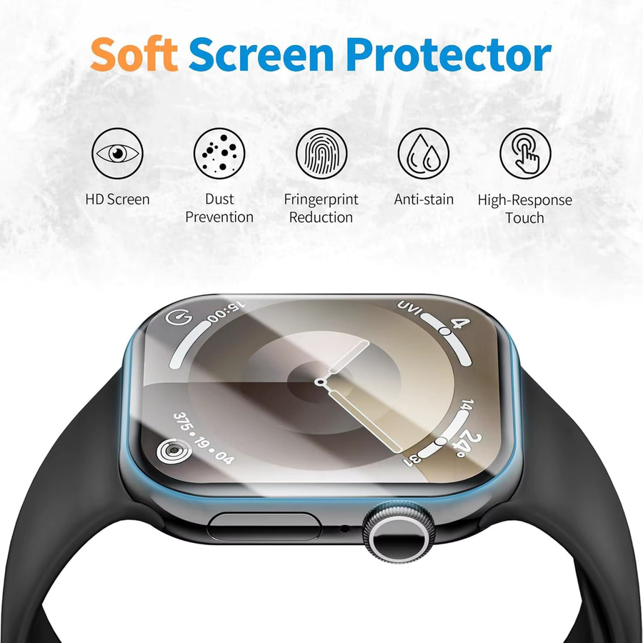 LCAPLE Displayschutzfolie TPU, transparent, für Apple Watch - Bild 3