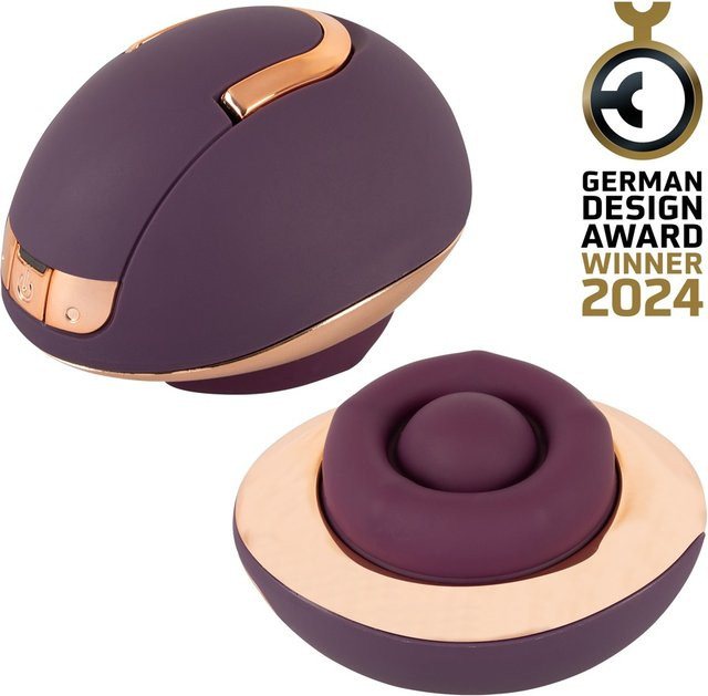 Belou Rotating Vulva Massager Auflegevibrator mit Haltering in Purple - Bild 1