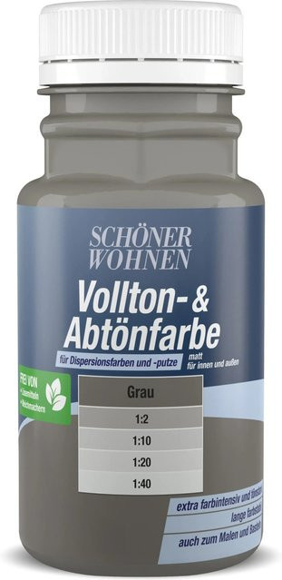 Schöner Wohnen Abtönfarbe Grau Matt 0,125 l - Bild 1
