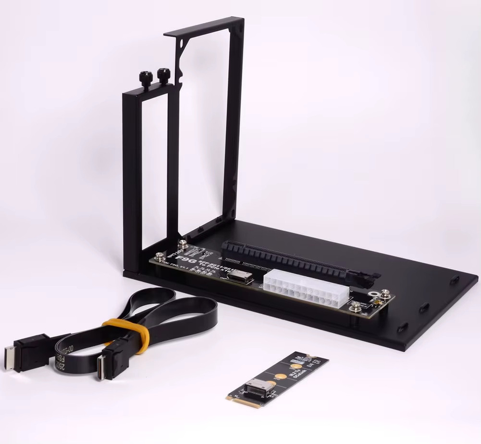 ADT-Link F9G-BK7 OCuLink eGPU Adapterkarte für M.2 NVMe zu SFF-8612, PCIe 4.0 x4 64Gbps, Schwarz - Bild 2