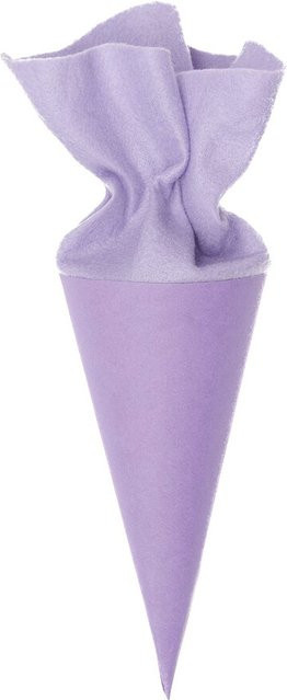 Rico Design Schultüte Rohling mit Filzverschluss in Violett - Bild 1