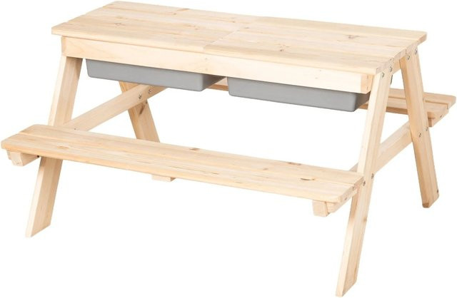 Roba Kindersitzgarnitur aus Massivholz mit Spielwanne in Natur - Bild 3